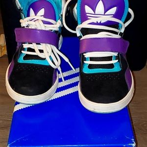Adidas, Size W6, color: black & purple